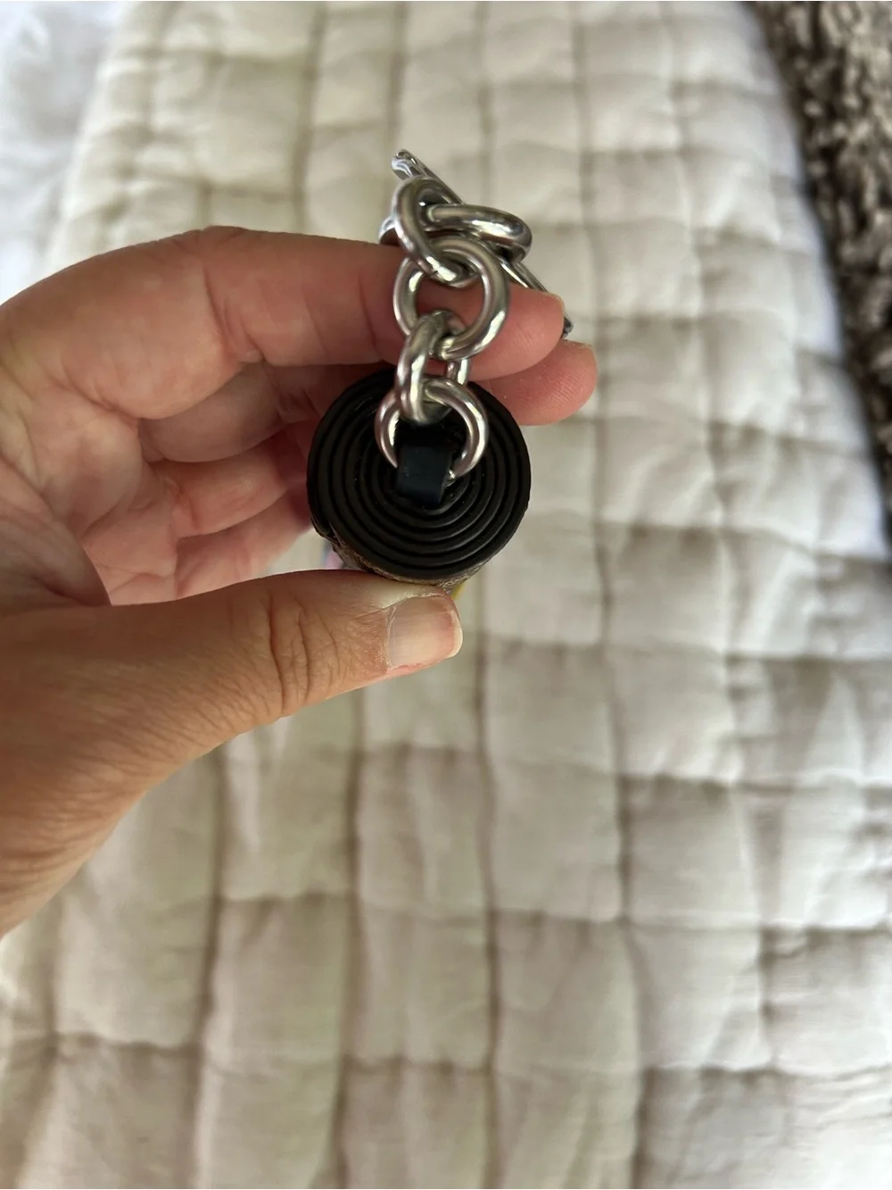 Coach Multicolor Leather Tassel Keychain